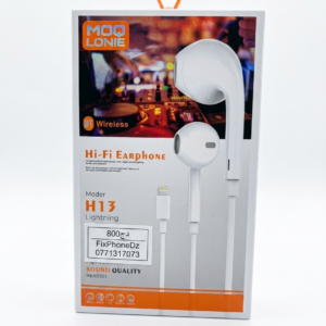 سماعات الأذن Hi-Fi ذات الجودة العالية من MOQ Lonie (موديل H13) - منفذ Lightning